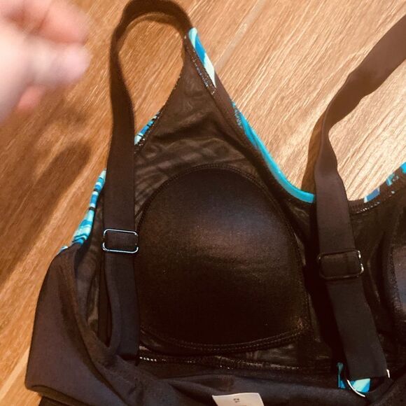 Attarco Turquoise and Black Tankini - Picture 7 of 7